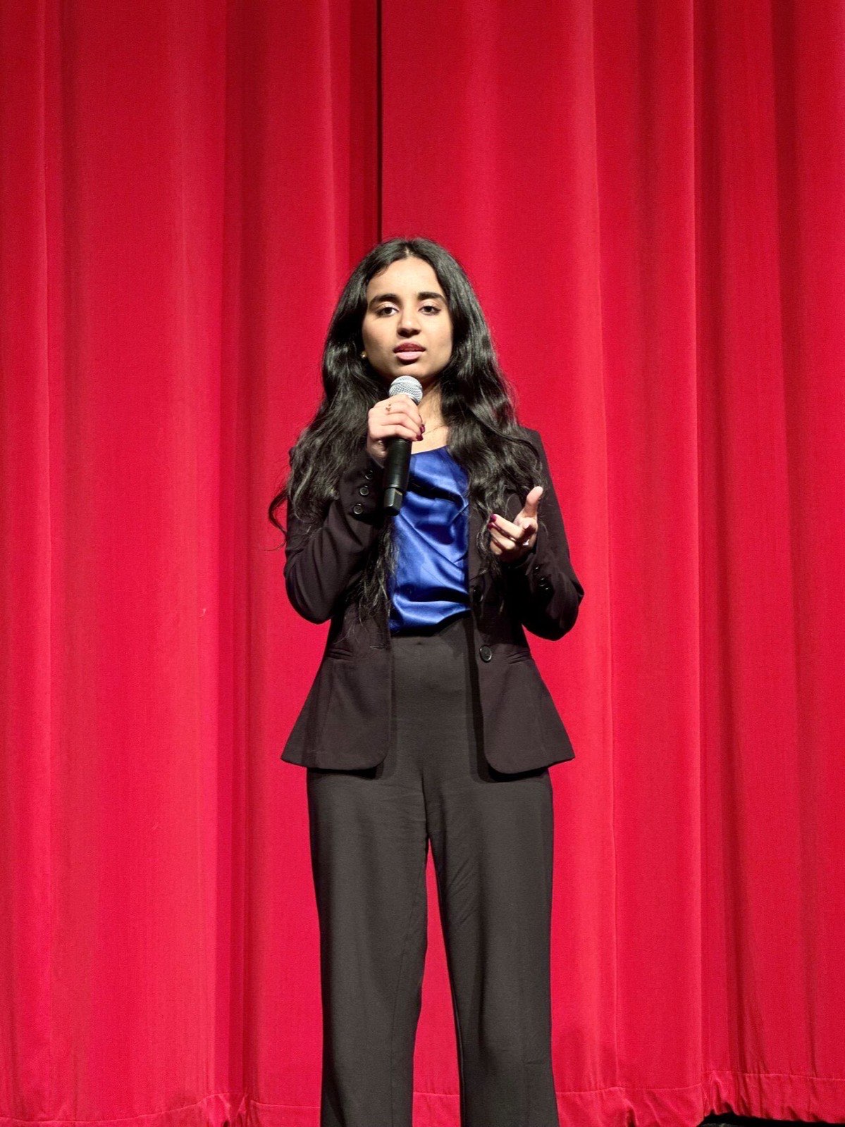 Rutu Ruparel delivering her TEDx talk